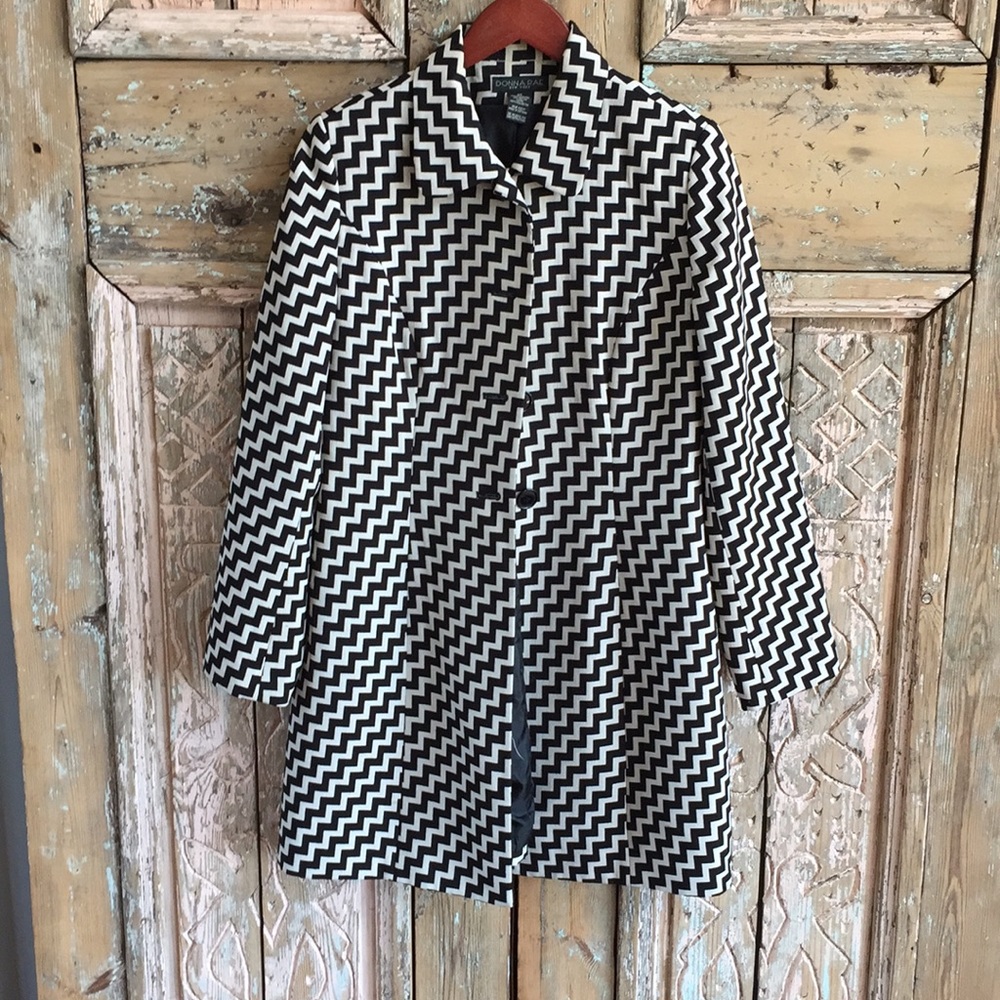 Black and white Chevron Jacket